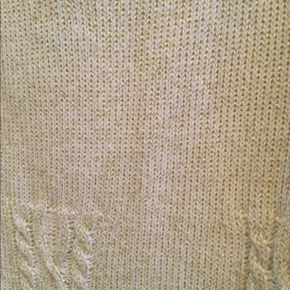 Size 4 dress cream and golden - Picture 2 of 6